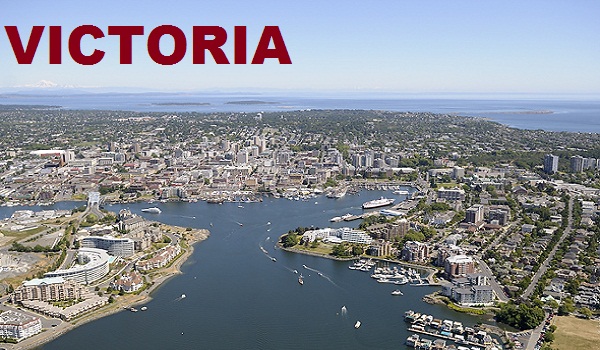 Victoria Harbour, Vancouver Island Aerial Photos, British Columbia.